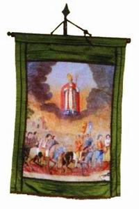 Drapeau, emblme de la Saint-Eloi de Chteau-Gombert